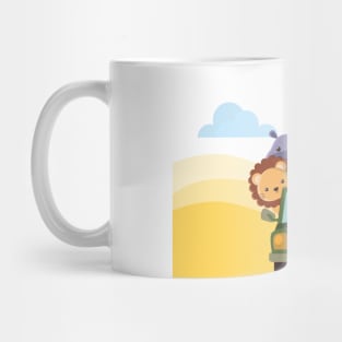 Modern Cute Noah Ark and his animal in the Jeep Mug